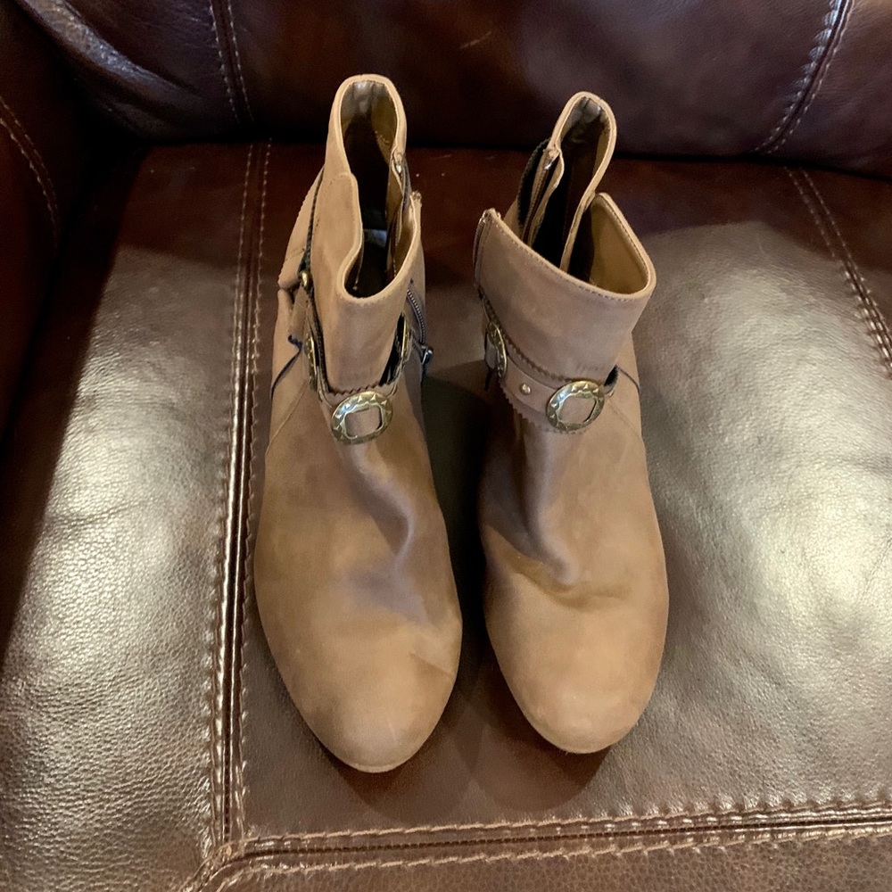 Boho heeled booties
